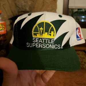 90s snapback vintage sea supersonics shark hat